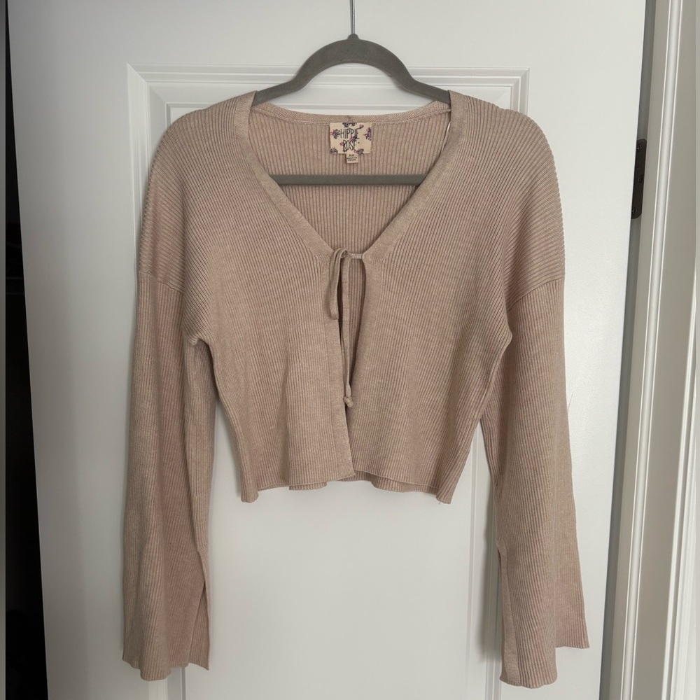 Hippie Rose Tan Sweater